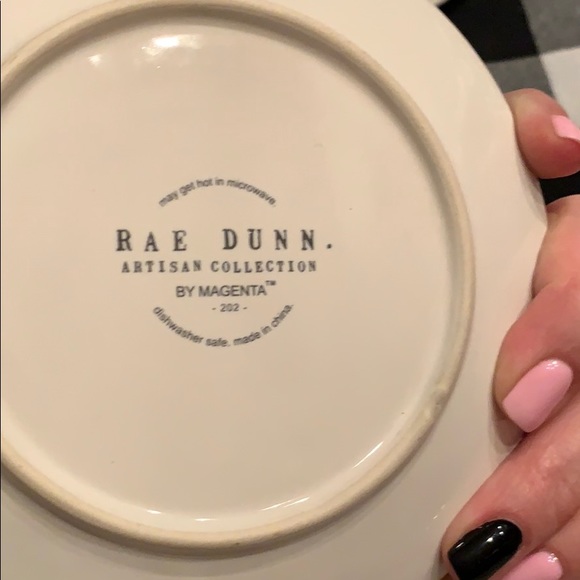 Rae Dunn set of 4 plates “Hip” & “Hop” - Picture 4 of 4